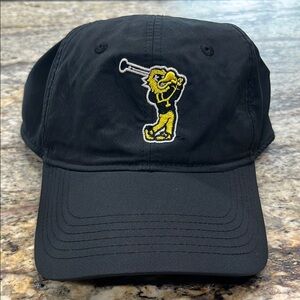 Iowa Golf swinging Hawkeye